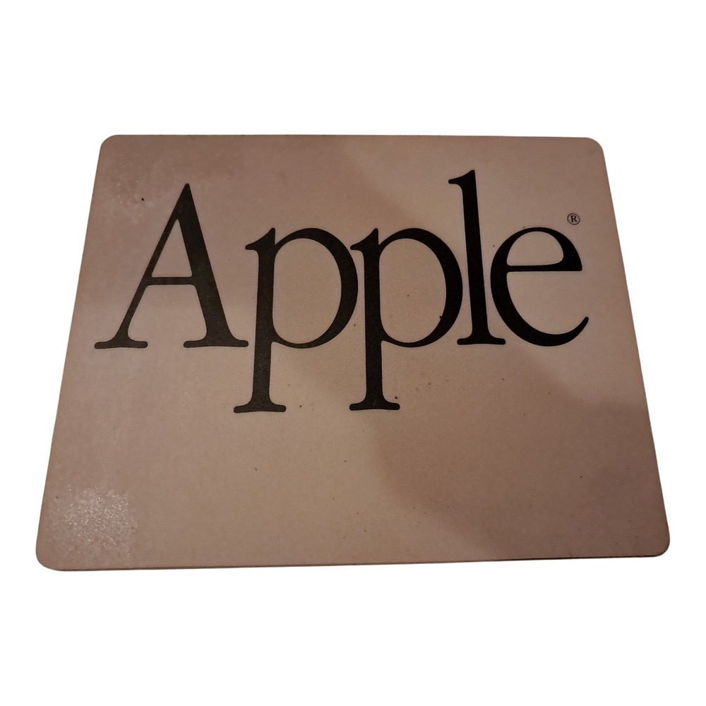 Vintage‎ Apple Computer Mac Foam Gray Mouse Pad 7" x 9"